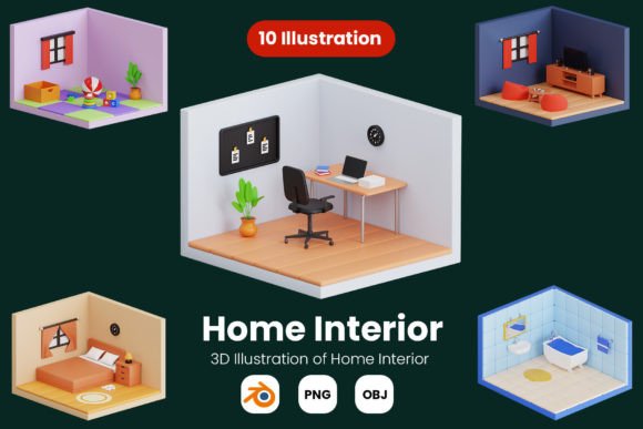 3D Home Interior Pack: Design Essentials
