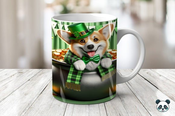 Creating Festive Sublimation Mugs with the St Patrick Pembroke Welsh Corgi 3D Design