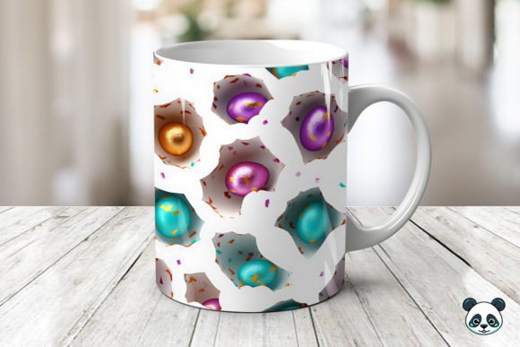 Easter Eggs 3D Mug Wrap Sublimation Guide