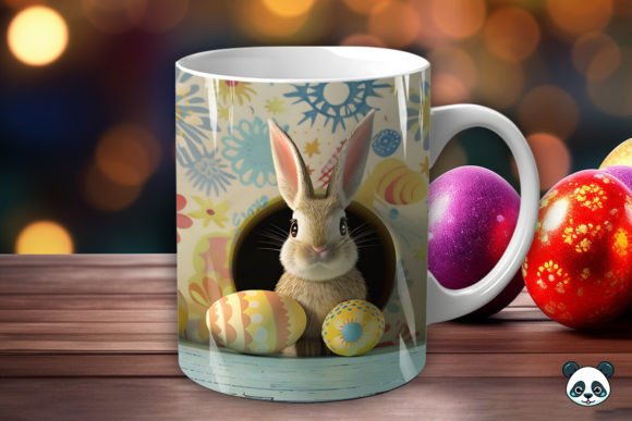 Easter Rabbit 3D Mug Wrap Sublimation: Elevating Seasonal Drinkware Design