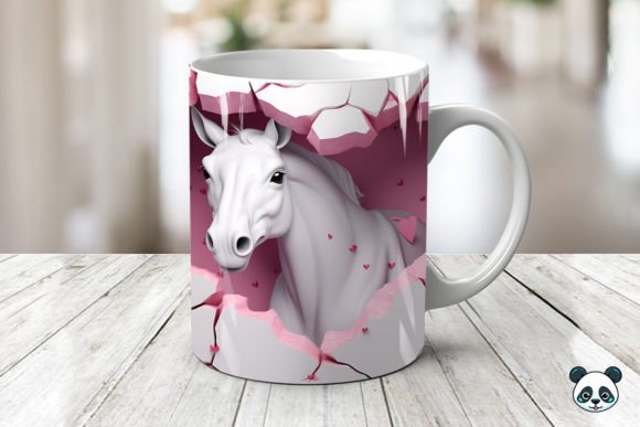 Elevate Your Sublimation Projects with a Valentine Horse 3D Mug Wrap