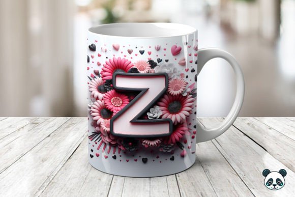 Evaluating the Letter Z 3D Valentine Mug Wrap for Sublimation Projects