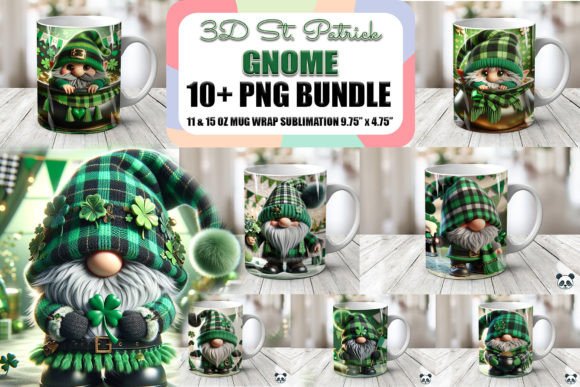 Evaluating the St. Patrick Gnome 3D Mug Wrap Bundle for Sublimation Projects