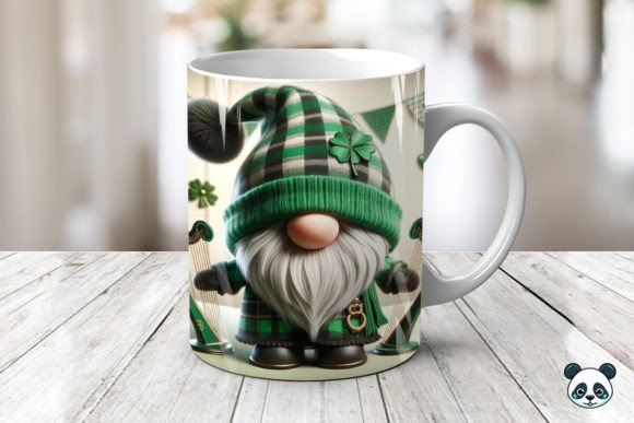 Evaluating the St. Patrick Gnome Harp 3D Mug Wrap for Sublimation Projects