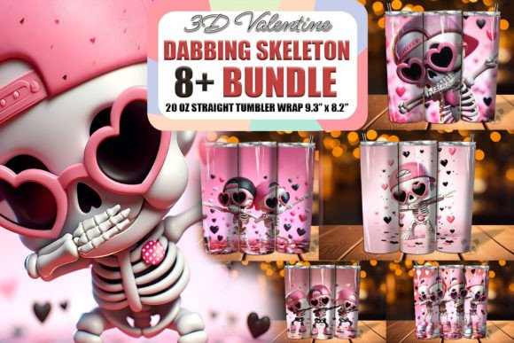 Evaluating the Valentine Dabbing Skeleton 3D Tumbler Design for Sublimation Projects