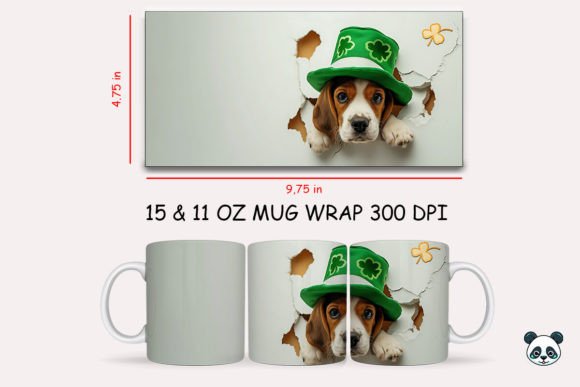 Integrating the St Patrick Beagle 3D Mug Wrap into Your Sublimation Workflow