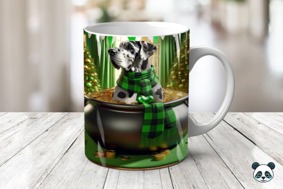 Mastering Sublimation with the St Patrick Great Dane 3D Mug Wrap Design
