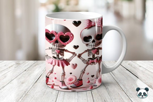 Mastering the Dancing Skeleton 3D Valentine Mug Wrap for Professional Sublimation Results