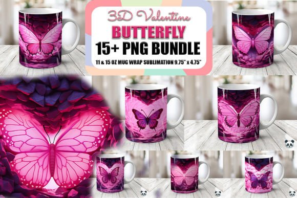 Mastering the Pink Valentine Butterfly 3D Mug Wrap for Professional Sublimation Workflows