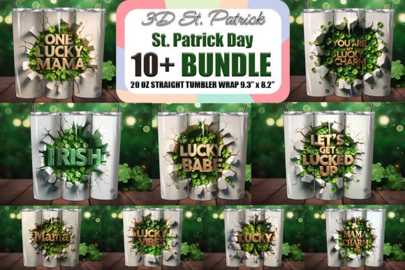 Mastering the St. Patrick Day 3D Tumbler Wrap Bundle for Professional Sublimation Results
