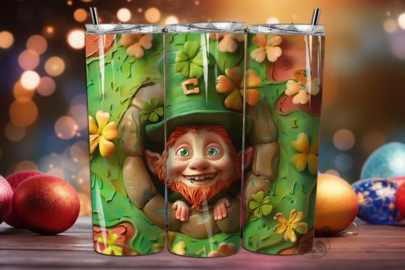Mastering the St Patrick Leprechaun 3D Tumbler Wrap for Flawless Sublimation