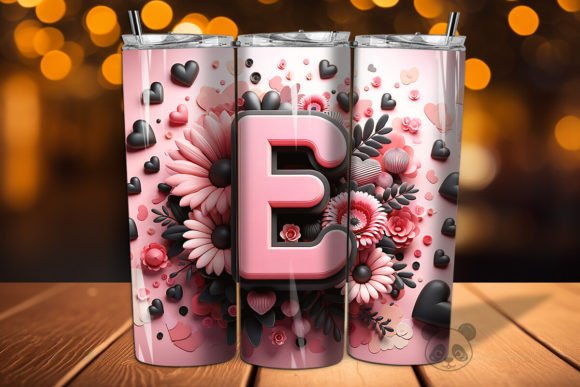 Mastering the Valentine Letter E 3D Tumbler Wrap for Modern Sublimation