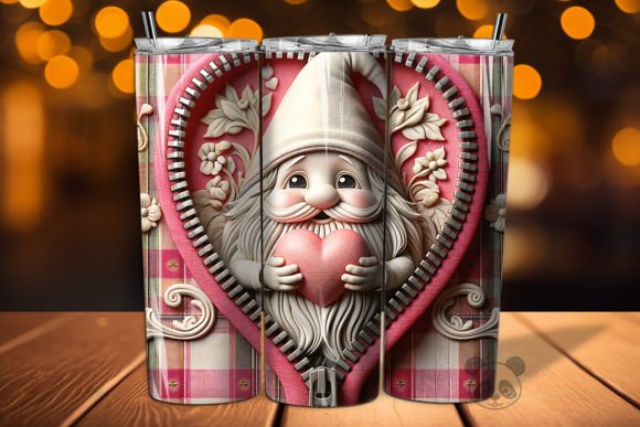 Mastering the Valentine Zipper Gnome 3D Tumbler Wrap for Sublimation Success