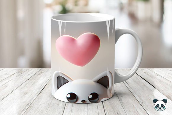 Peek a Boo Cat 3D Valentine Mug Wrap: A Creative Guide for Sublimation Enthusiasts