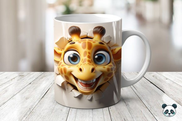 Smiling Giraffe Mug Wrap Sublimation: Bringing Whimsy to Everyday Coffee Rituals