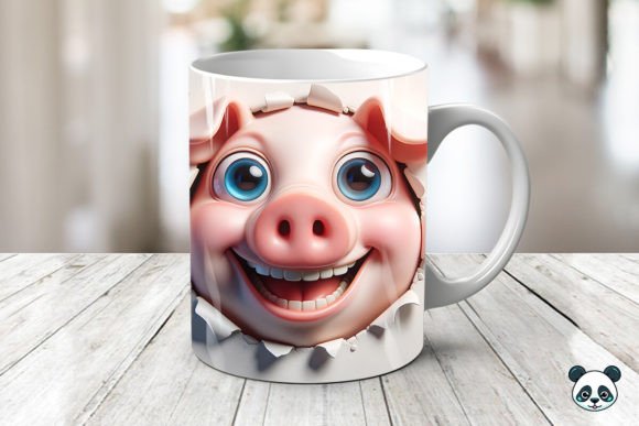 Smiling Pig 3D Mug Wrap Sublimation: A Creative Guide for Unique Drinkware