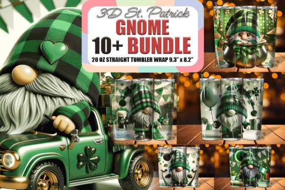 Unlocking Creativity with St. Patrick Gnome 3D Tumbler Wrap Bundles: A Guide to Digital Sublimation Design