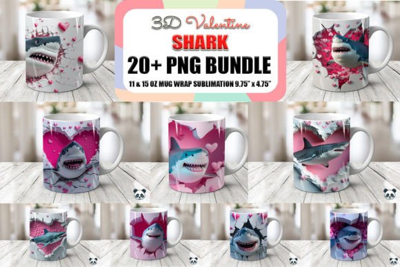 Valentine Shark 3D Mug Wrap Sublimation: A Creative Guide for Custom Drinkware